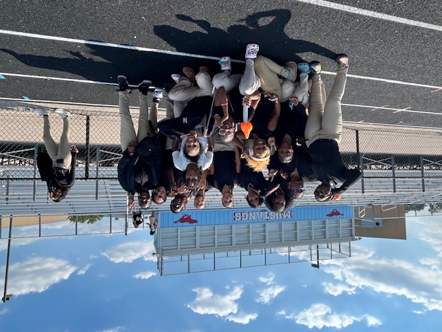  students with the torch