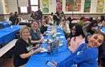 Teachers enjoying PTA sponsored dinner