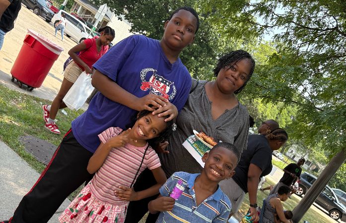  The Latham Family enjoying Sampson's Back to School Expo