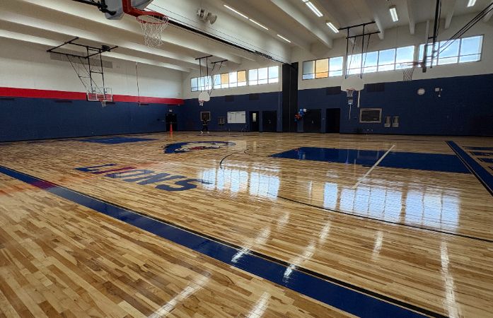 Sampson Webber's new gym floor