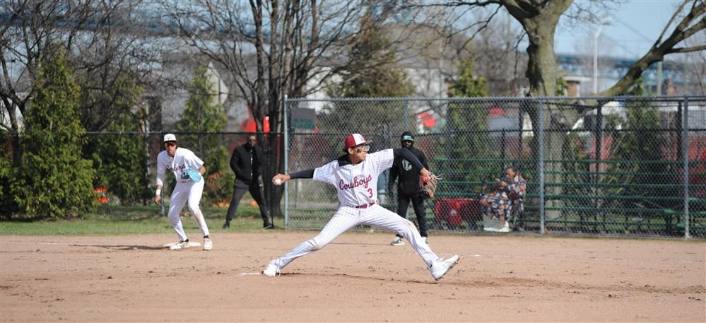  Western pitcher delivering the heater with 1st baseman in the background