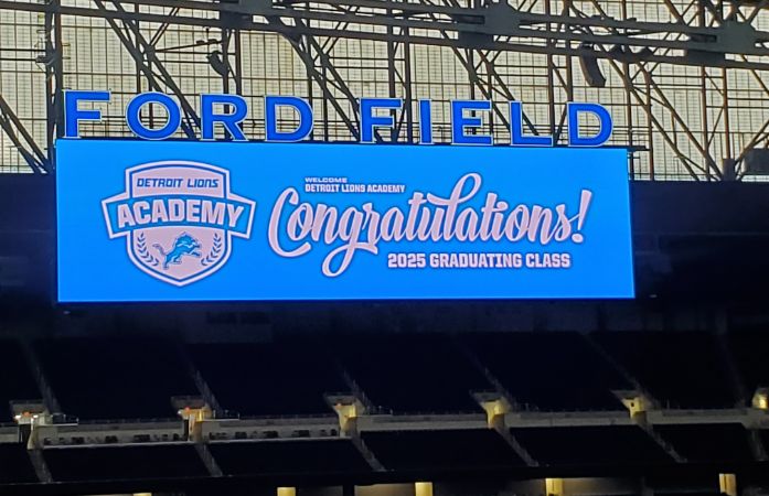  Ford Field Congratulation Banner
