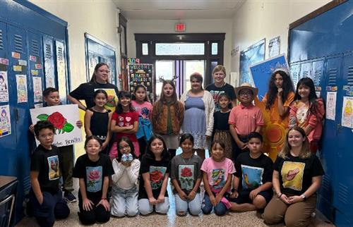 4th graders who dressed up