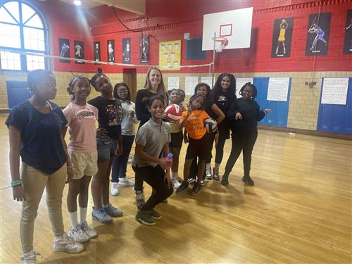 girls from volleyball team