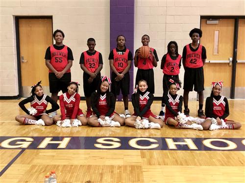 Brewer's Basketball and Cheerleaders 