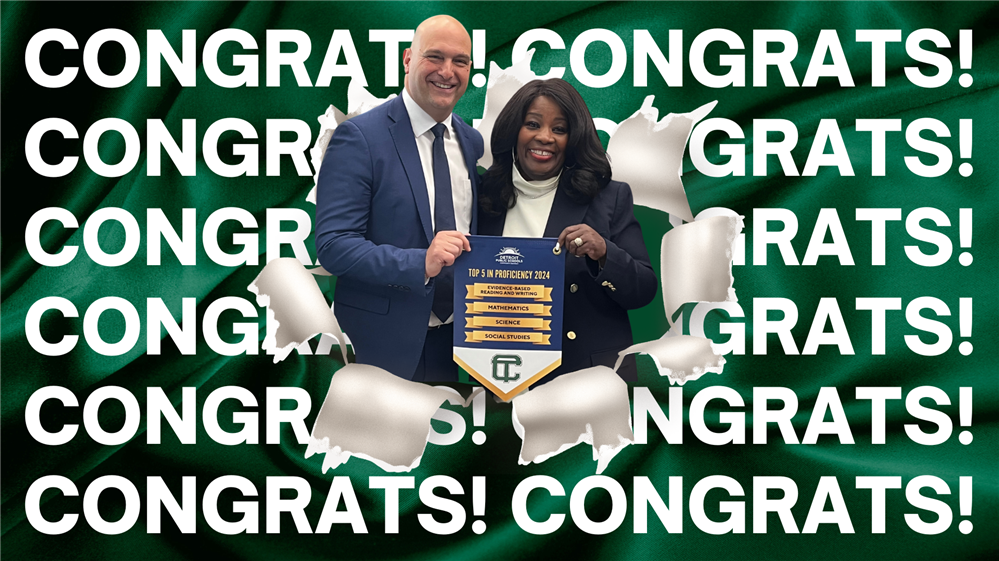  Vitti and Phillips holding the Pennant Badge for District Top Tier