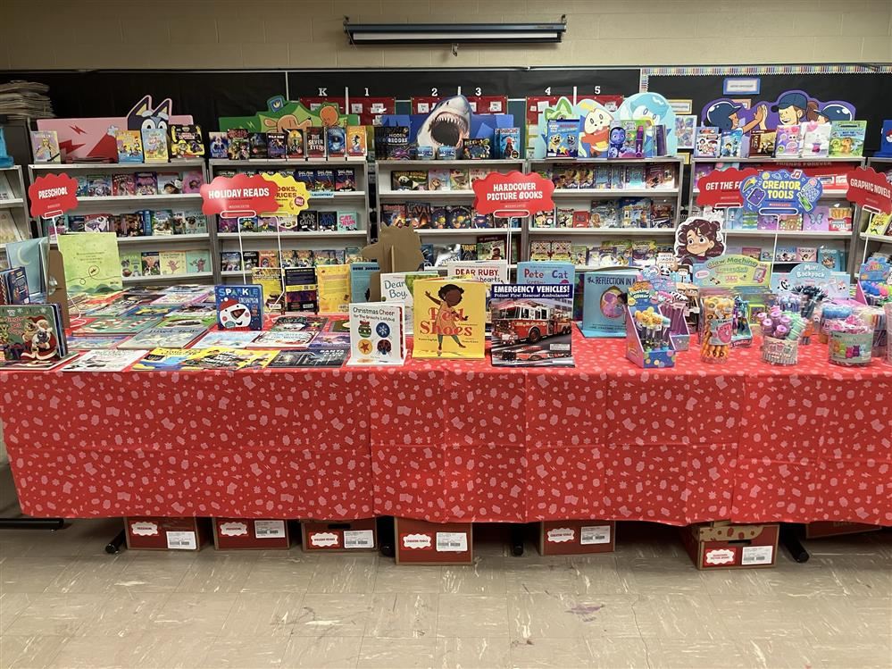  Display of various children's books