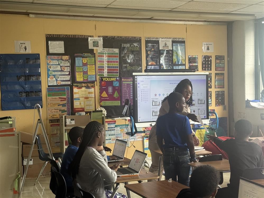 Students in classroom with Teacher