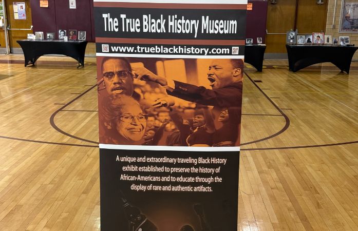  A banner of black history month