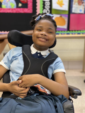 student smiling