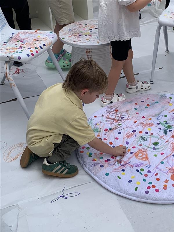 Children celebrating dot day